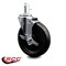 Service Caster 6'' Phenolic Wheel Swivel 7/16'' Grip Ring Stem Caster with Brake SCC-GR20S615-PHR-TLB-716138 - alternate 3